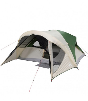 vidaXL Family Tent Cabin 6-Person Green Waterproof