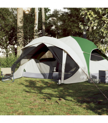 vidaXL Family Tent Cabin 6-Person Green Waterproof