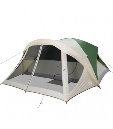 vidaXL Family Tent Cabin 6-Person Green Waterproof