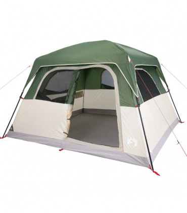 vidaXL Family Tent Cabin 6-Person Green Waterproof