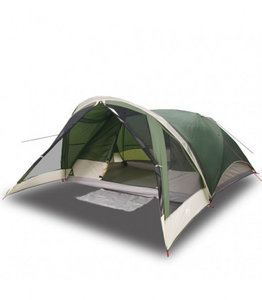vidaXL Family Tent Cabin 6-Person Green Waterproof