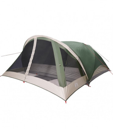 vidaXL Family Tent Cabin 6-Person Green Waterproof