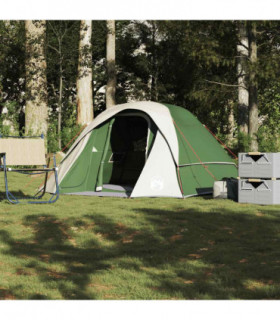 vidaXL Family Tent Cabin 6-Person Green Waterproof