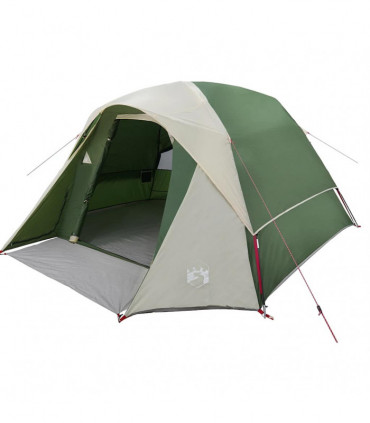 vidaXL Family Tent Cabin 6-Person Green Waterproof
