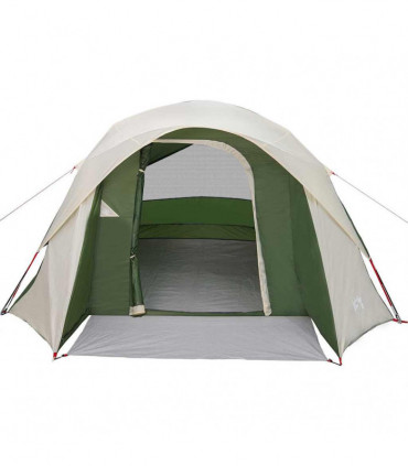 vidaXL Family Tent Cabin 6-Person Green Waterproof