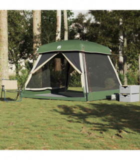 vidaXL Family Tent Cabin 6-Person Green Waterproof