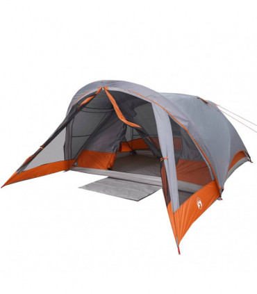 vidaXL Family Tent Cabin 6-Person Grey Waterproof