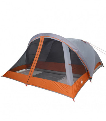 vidaXL Family Tent Cabin 6-Person Grey Waterproof