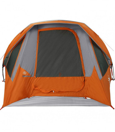 vidaXL Family Tent Cabin 6-Person Grey and Orange Waterproof
