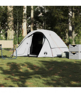 vidaXL Family Tent Cabin 6-Person White Blackout Fabric Waterproof