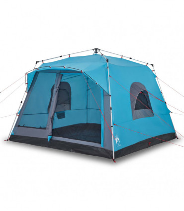 vidaXL Family Tent Cabin 7-Person Blue Quick Release