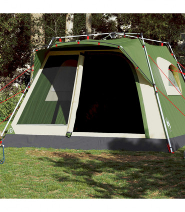 vidaXL Family Tent Cabin 7-Person Green Quick Release