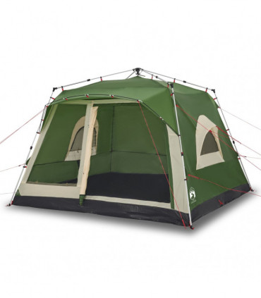 vidaXL Family Tent Cabin 7-Person Green Quick Release