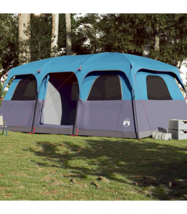 vidaXL Family Tent Cabin 9-Person Blue Waterproof