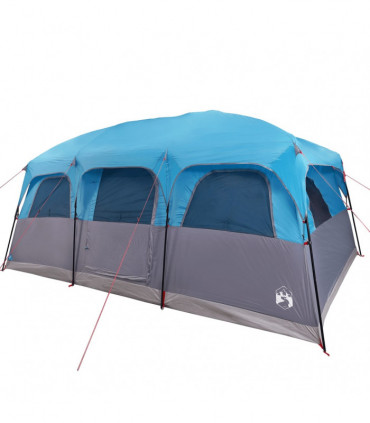 vidaXL Family Tent Cabin 9-Person Blue Waterproof