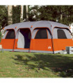 vidaXL Family Tent Cabin 9-Person Grey Waterproof