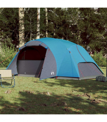 vidaXL Family Tent Crossvent 8-Person Blue Waterproof