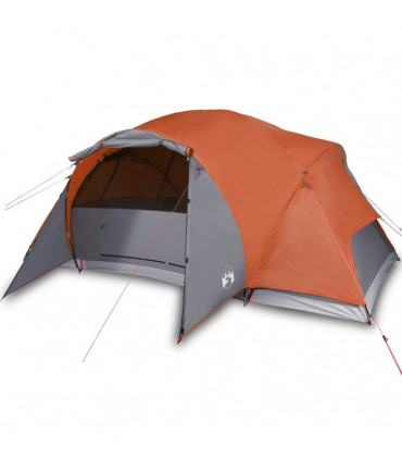 vidaXL Family Tent Crossvent 8-Person Orange Waterproof