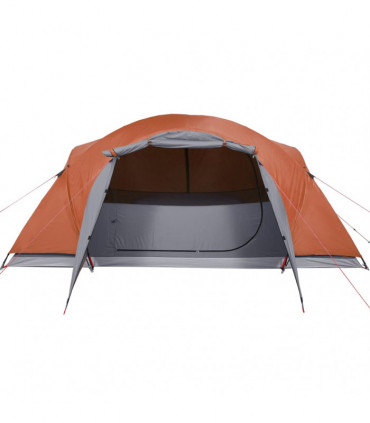 vidaXL Family Tent Crossvent 8-Person Orange Waterproof