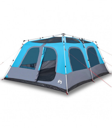vidaXL Family Tent Dome 10-Person Blue Quick Release