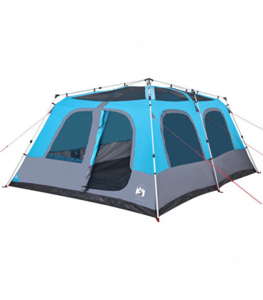 vidaXL Family Tent Dome 10-Person Blue Quick Release