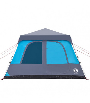 vidaXL Family Tent Dome 10-Person Blue Quick Release