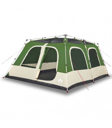 vidaXL Family Tent Dome 10-Person Green Quick Release
