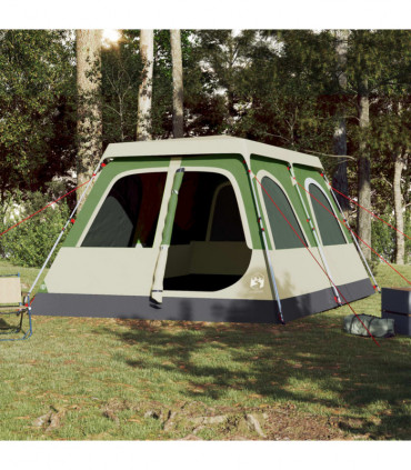 vidaXL Family Tent Dome 10-Person Green Quick Release