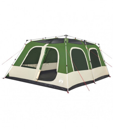 vidaXL Family Tent Dome 10-Person Green Quick Release