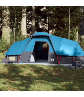 vidaXL Family Tent Dome 11-Person Blue Waterproof