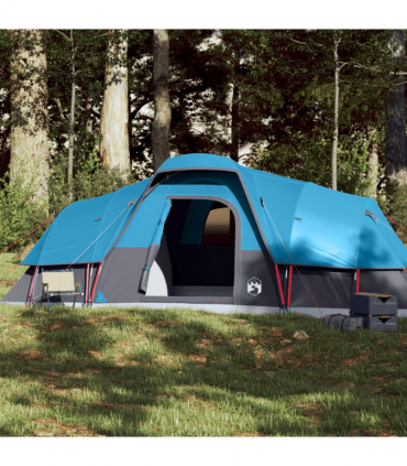 vidaXL Family Tent Dome 11-Person Blue Waterproof