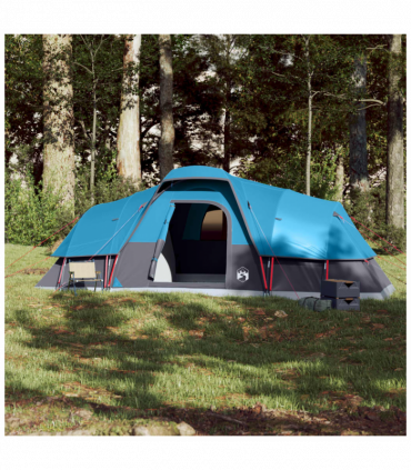 vidaXL Family Tent Dome 11-Person Blue Waterproof