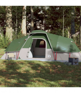vidaXL Family Tent Dome 11-Person Green Waterproof