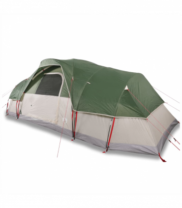 vidaXL Family Tent Dome 11-Person Green Waterproof