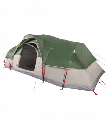 vidaXL Family Tent Dome 11-Person Green Waterproof