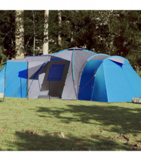 vidaXL Family Tent Dome 12-Person Blue Waterproof