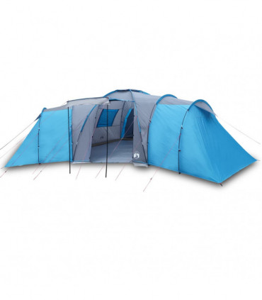 vidaXL Family Tent Dome 12-Person Blue Waterproof