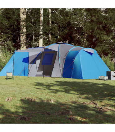 vidaXL Family Tent Dome 12-Person Blue Waterproof
