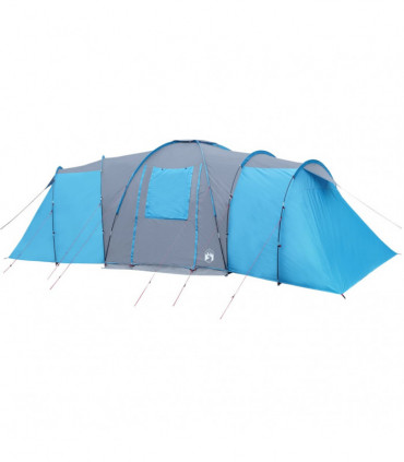 vidaXL Family Tent Dome 12-Person Blue Waterproof