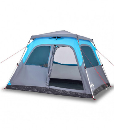 vidaXL Family Tent Dome 6-Person Blue Quick Release