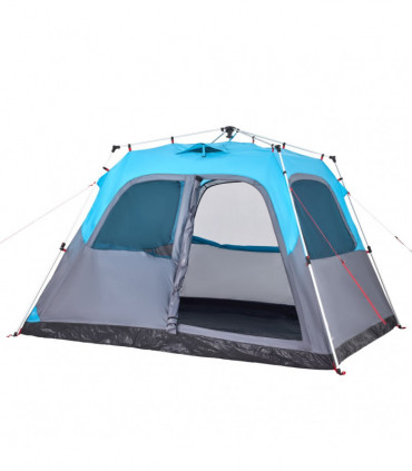 vidaXL Family Tent Dome 6-Person Blue Quick Release