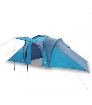 vidaXL Family Tent Dome 6-Person Blue Waterproof