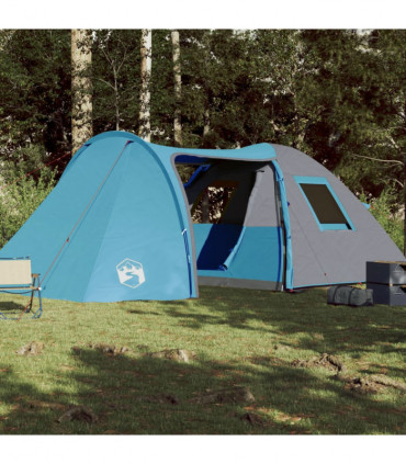 vidaXL Family Tent Dome 6-Person Blue Waterproof