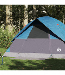 vidaXL Family Tent Dome 6-Person Blue Waterproof