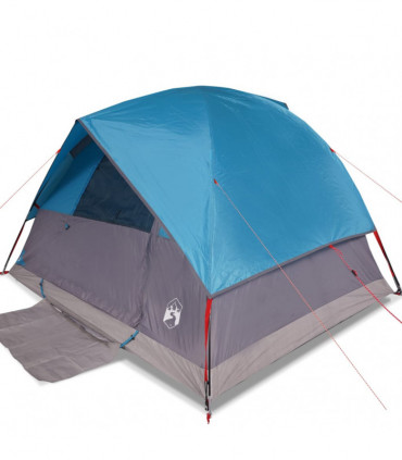 vidaXL Family Tent Dome 6-Person Blue Waterproof