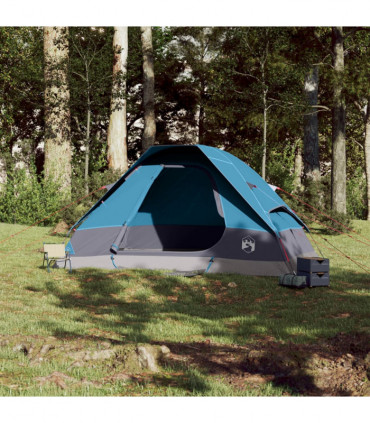 vidaXL Family Tent Dome 6-Person Blue Waterproof