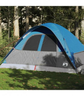 vidaXL Family Tent Dome 6-Person Blue Waterproof