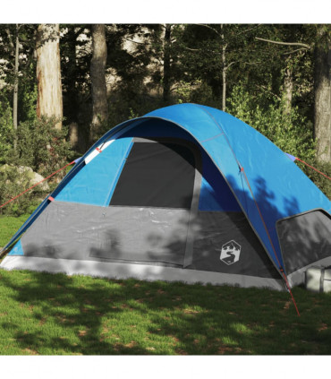 vidaXL Family Tent Dome 6-Person Blue Waterproof