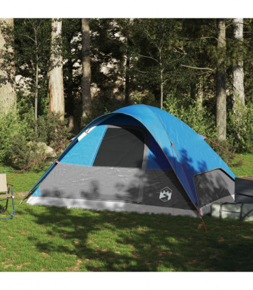 vidaXL Family Tent Dome 6-Person Blue Waterproof