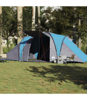 vidaXL Family Tent Dome 6-Person Blue Waterproof
